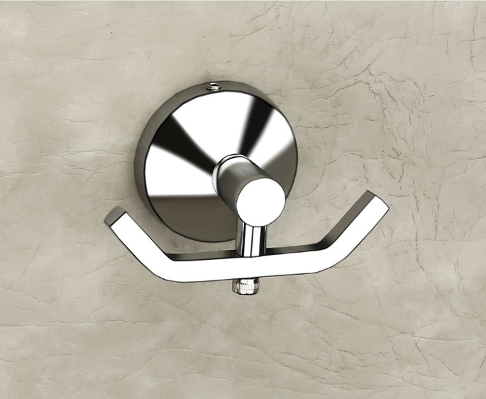 Moon Robe Hook Stainless Steel Bathroom Commercial Hotel Spa Wall Mount Heavy-Duty Anti-Rust Waterproof Easy Install Professional Grade Durable Multi-Prong Robe Towel Holder Rustproof Lunar Design Space Saving Modern Luxury Secure Mounting Load Bearing